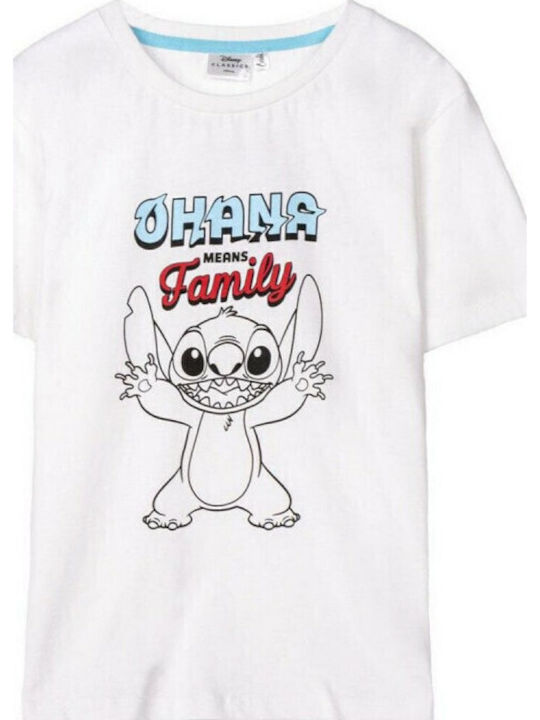Παιδική Μπλούζα T-shirt Lilo + Stich Λευκό 2900001226