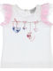 Monnalisa Short Sleeve Blouse Striped Details 395605s9 5000-9990 Girl