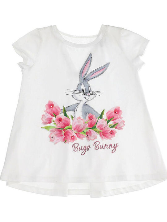 Monnalisa Svasata Tulipani Short-Sleeved Kids Top 195612sj 5000-0099 Girl