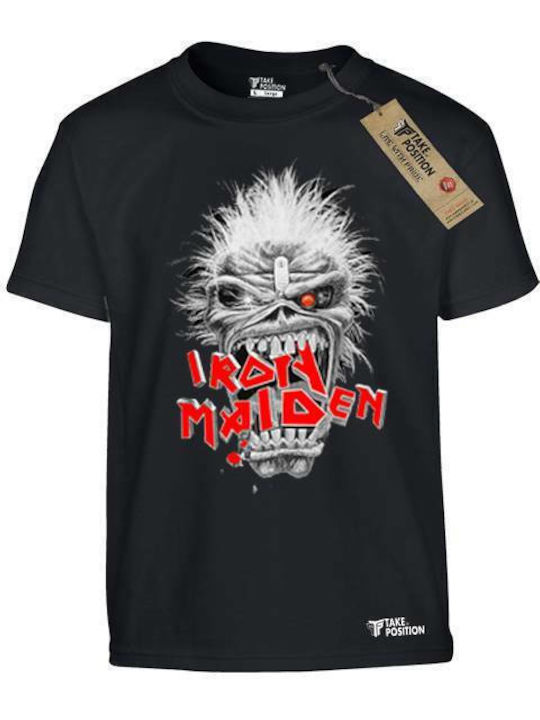 T Shirt Παιδικο Βαμβακερο Takeposition Iron Maiden Crush Μαυρο 801-7528