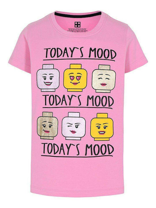 12010012-449 Lego Little Girls Today's Mood Ss Tee Pink Color