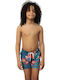 Diver Kinder Badebekleidung Badeshorts Gemustert Blau