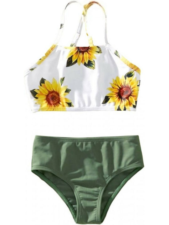 Kinder Badebekleidung Sunflower Für Mädchen Weiß Grün