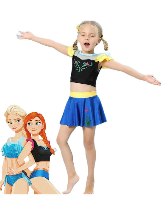 Πριγκίπισσα Άννα Frozen Παιδικό Μαγιό Μπλε
