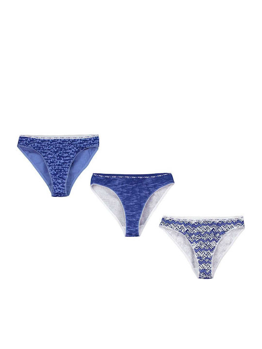 Petit Beguin Βρακάκι 3pcs Lingerie Grafiti 6004964-grafiti Μπλε Κορίτσι