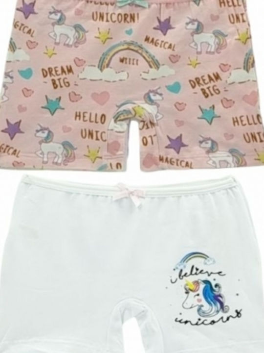 2 Pack Bαμβακερά Boxer Κορίτσι Σχέδιο 7087 Multicolour Prive