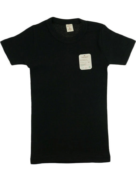 Trendy Kids Maiou pentru copii Mâneca scurta Black. Trendy Kids Maiou pentru copii Mâneca scurta Black.