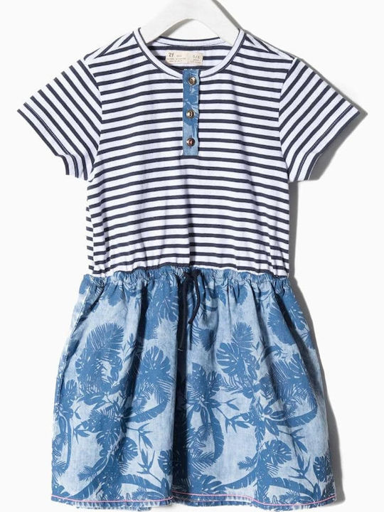 Zippy Dress Jersey 56313-07 Dark Blue Girls