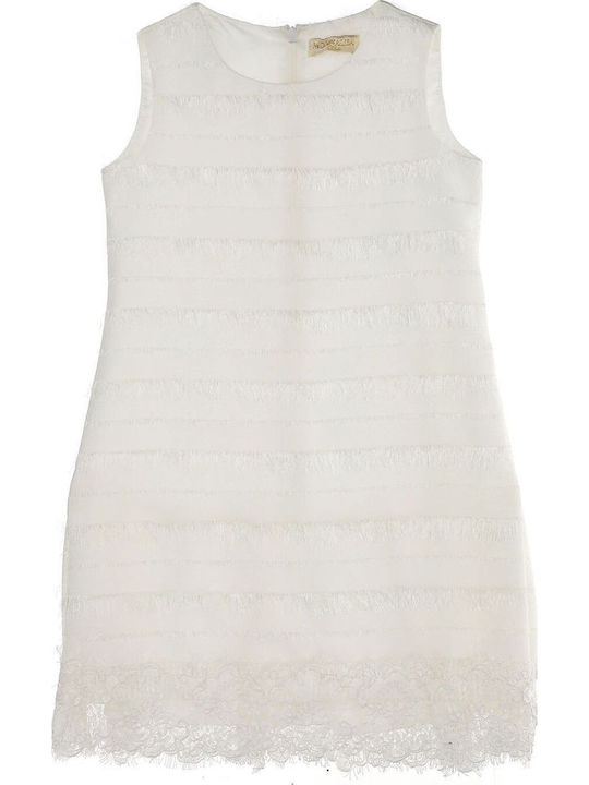 Dress Monnalisa Crepe Lace 715909 5308-0001 Girl