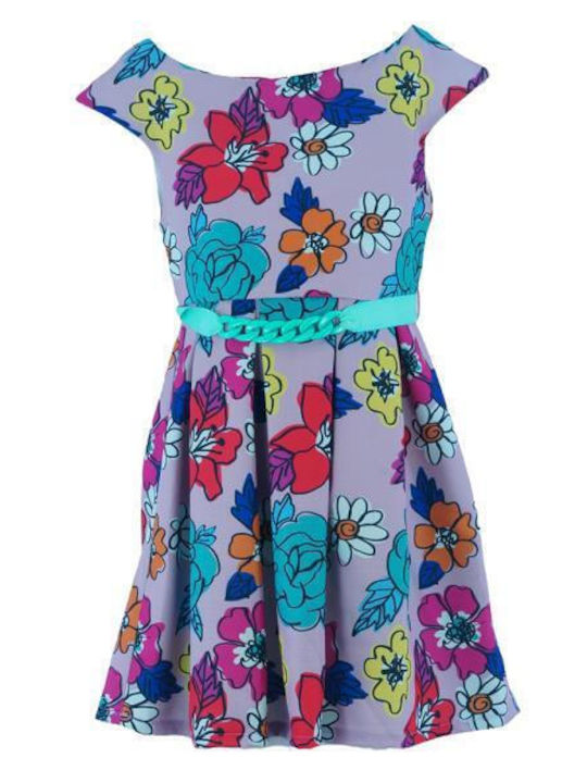 Mamma Natura Children's Dress Floral Nude