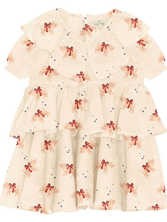Konges Slojd Kinderkleid Kurzärmelig Marzipan Konges Slojd Kinderkleid Kurzärmelig Marzipan
