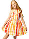 Girls Dress Everyday Yellow Red