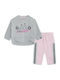 Canada House Copilăresc Set de pantaloni de trening Pink 2buc