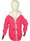 Goodnight Kids Cardigan Knitted with Hood Fuchsia