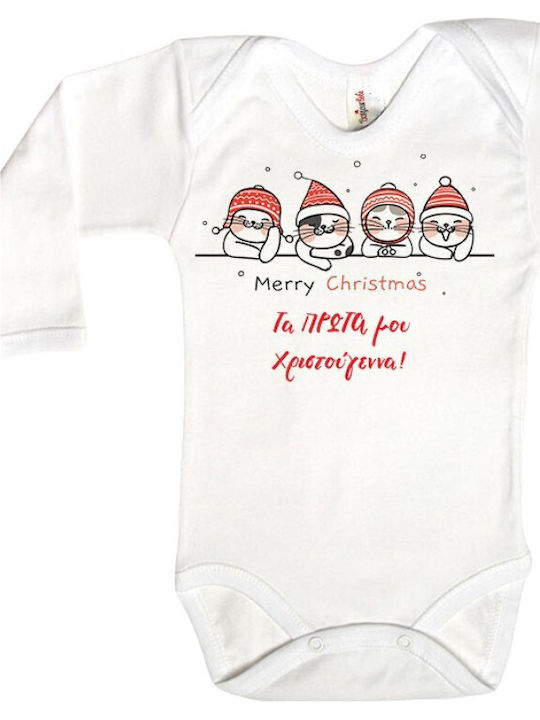 Bonjour Bebe Baby Christmas Set Bodysuit Cats