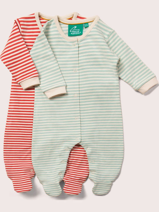 Little Green Radicals Set Babystrampler Langärmliges Red 2Stück