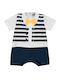 Ellepi Baby Bodysuit Short-Sleeved Blue