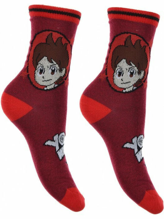 Disney Kids' Socks Knee-High Maroon