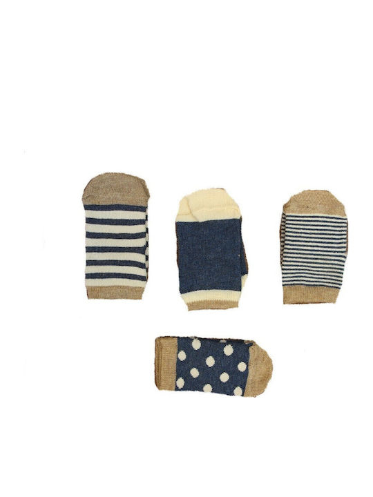 Bambus-Kindersocken Braun 6er-Pack