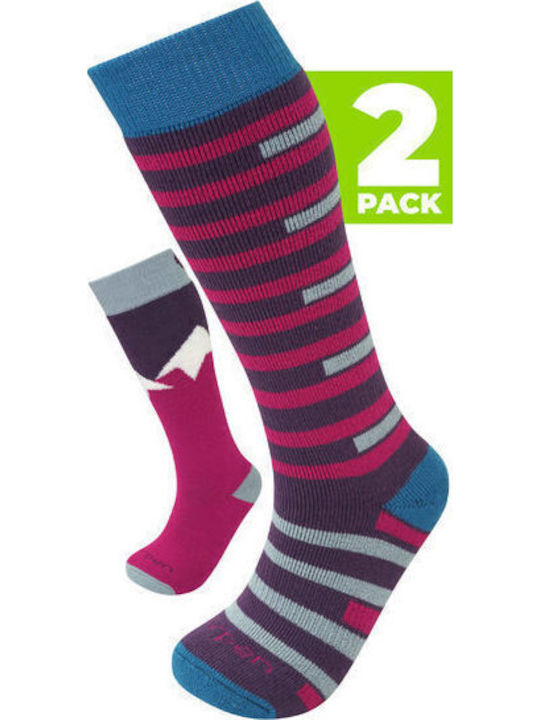 Kindersocken Lorpen Kinder Merino Skisocken 2er Pack Rosa Blau Lo-5130502-2820_1 Kindersocken Lorpen Kinder Merino Skisocken 2er Pack Rosa Blau Lo-5130502-2820_1