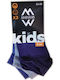 3 Pack Mewe Kids' Ankle Socks Blue Gray Raff