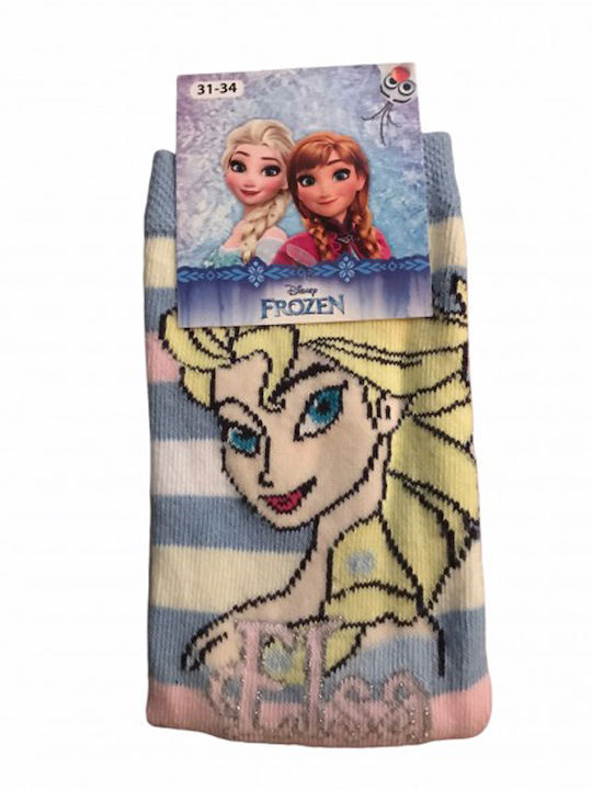 Καλτσες Παιδικες Frozen Elsa-ροζγαλάζιο