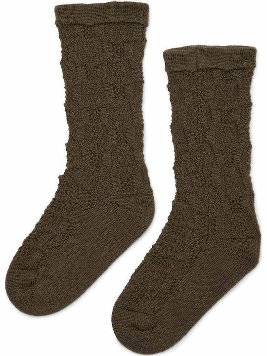 Konges Slojd Kids' Socks Tabac Brown