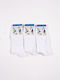 Design Letters Kids' Socks White 3 Pairs