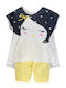 Kids Clothing Set Girl 201beem002.903 White Yellow
