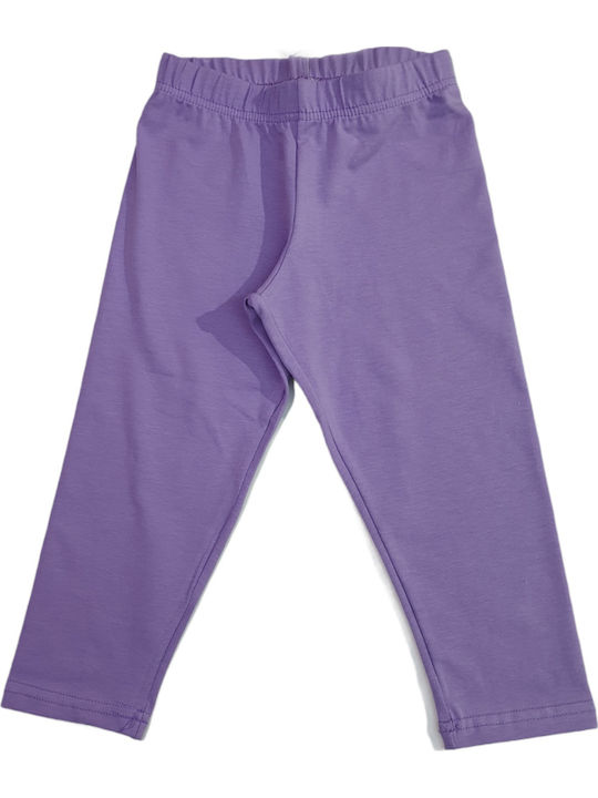 Kinder Leggings Capri Lila 156-3
