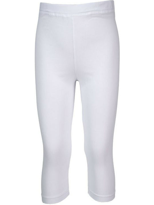 Kinder Leggings Capri Weiß