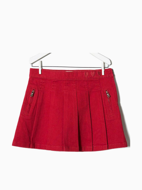 Zippy Kinder Rock Einfarbig Rot Skirt Twill
