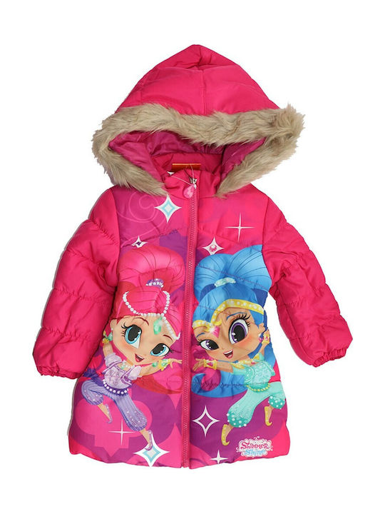 Shimmer Shine Παιδικό Χειμωνιάτικο Μπουφάν 750-194 Φούξια