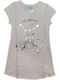 Kids Girls Short Sleeve Nightdress 100% Cotton Pink Candy Dot Pattern Asymmetric Longer Back Code 70-20