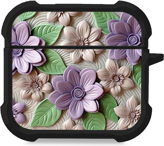 Sonique 3d Flower Series Калъф в Лилав цвят за Apple AirPods 4