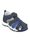 Iq Kids Zaxos-170 Blue Anatomic Boys Soft Sole Sandal Blue