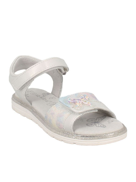 Iq Kids Kids' Anatomic Sandal Girl Butterfly Linete-170 White