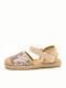 Alegria Παιδικές Espadrilles mit Bügel- und Schleifenverschluss Beige