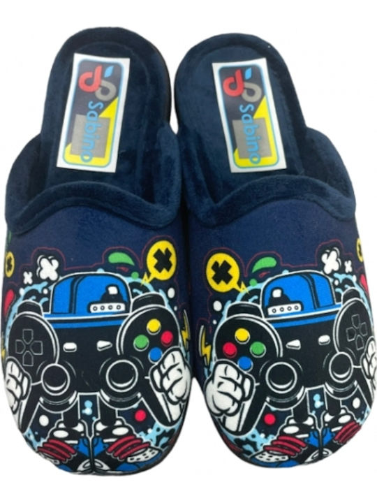 Sabino Kids Slippers Blue