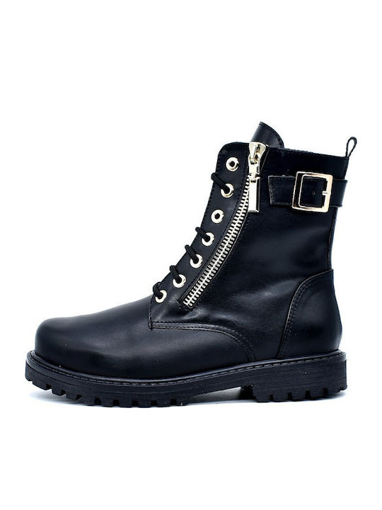 Bibelot Cizme pentru Copii din Piele X22-42 Negru