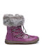 Amica Anatomical Leather Kids Boots with Laces Fuchsia