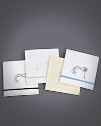 Navy Christening Oilcloth Set 28219 Ecru