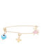 Vitopoulos Children's Safety Pin Charm Gold K9