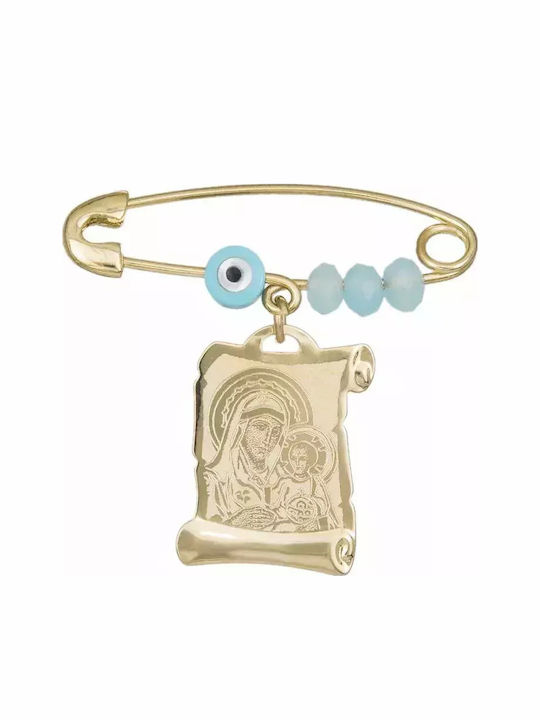 Child Safety Pin made of Gold 14K for Boy