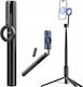 Ulanzi MG-002 Selfie Stick Τρίποδο Κινητού Bluetooth Μαύρο