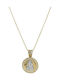 Ortaxidis Kids Charm Virgin Mary Zodiac Sign Leo Gold 9 Carats