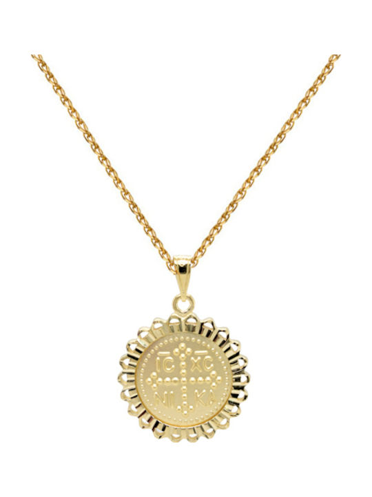 Gold Konstantin-Münze Amulett K14 mit Kette Gold Konstantin-Münze Amulett K14 mit Kette