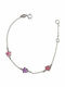Paraxenies Kids Bracelet Chain from Silver with Flower