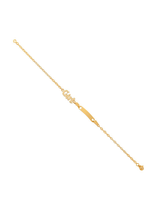 Kinderarmbänder Identität Gold 14k Mädchen K14.10021