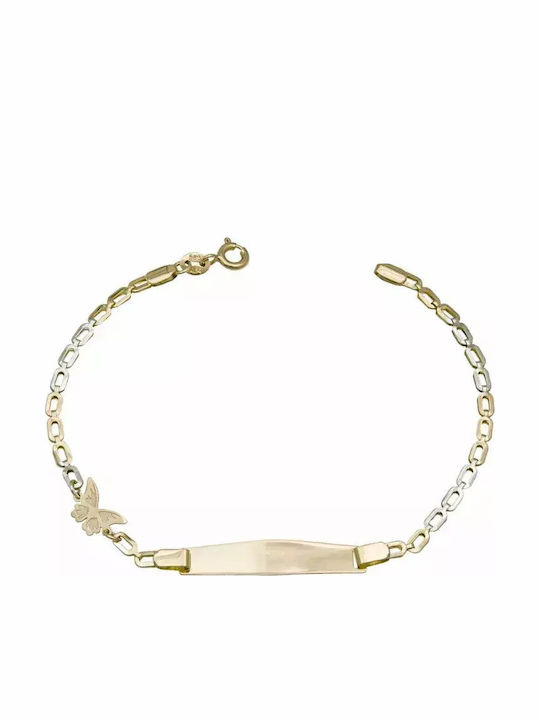 Kids Bracelet Girl K14 Butterfly 028448 028448 Gold 14 Carats